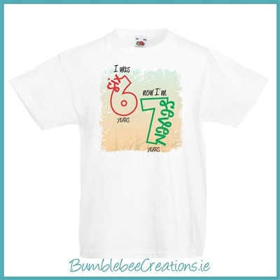 Birthday 6 7 Tshirt for Kids